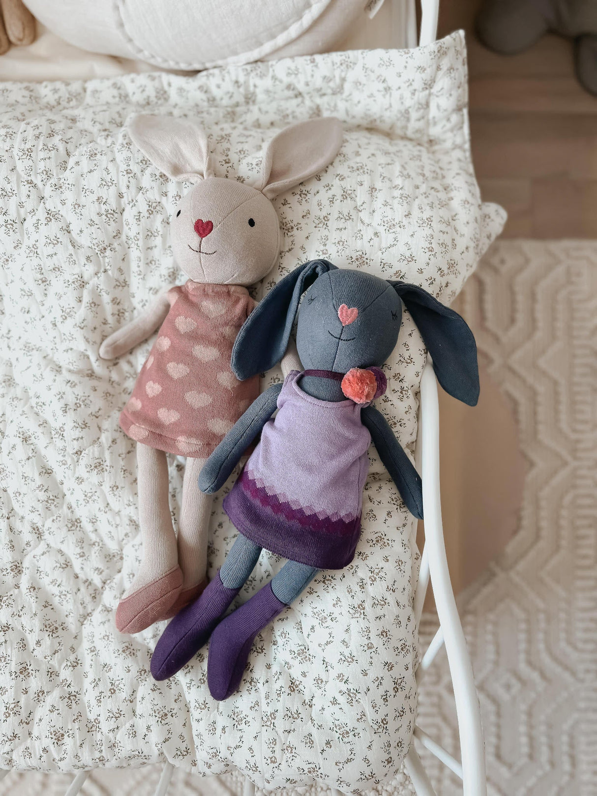 Knit Bunny Plush - Lila - HoneyBug