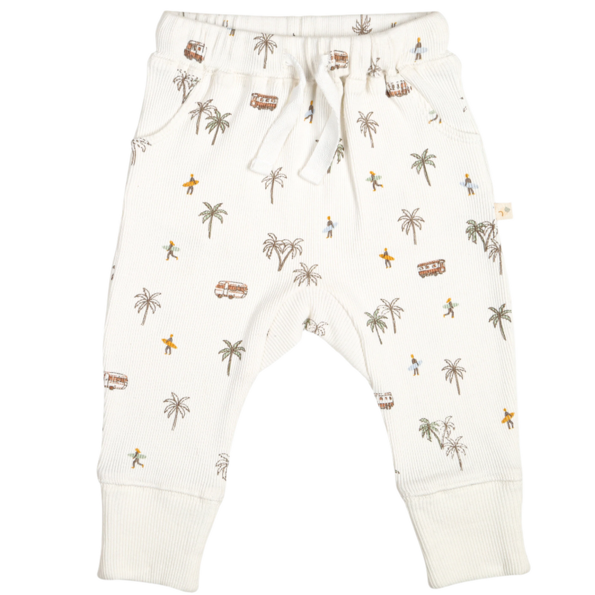 Organic Baby Toddler Harem Pants - Malibu - HoneyBug
