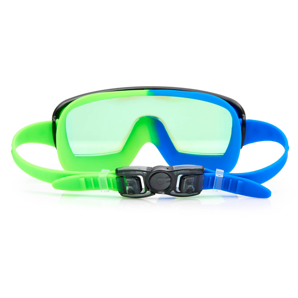 Cyborg Cyan Prismatic Kids' Swim Goggles - HoneyBug