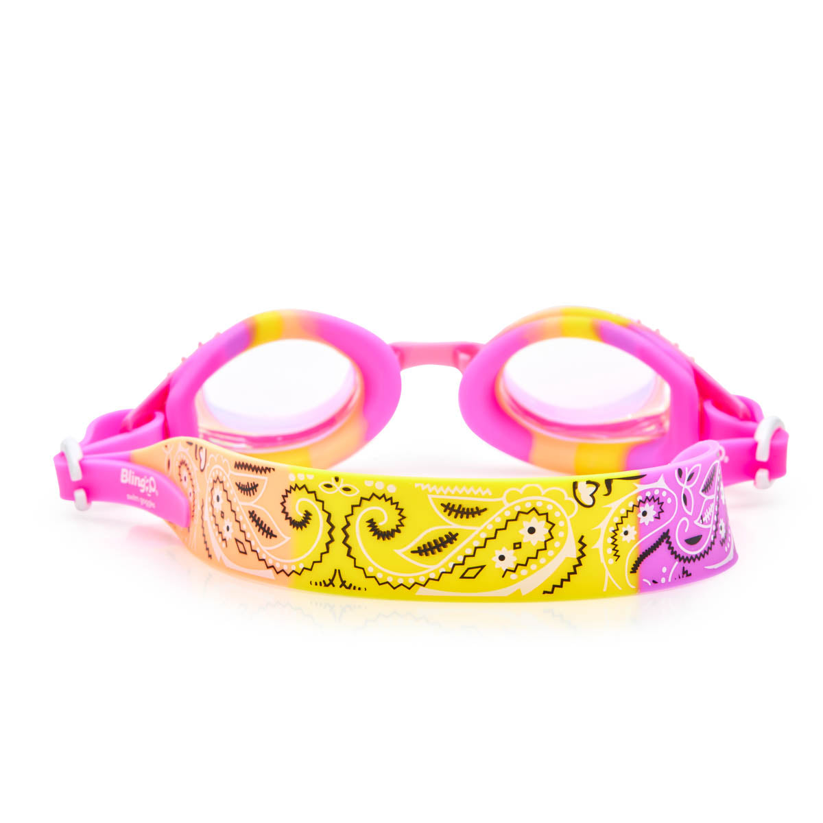 Peachie Pink Bandana Kids' Swim Goggles - HoneyBug