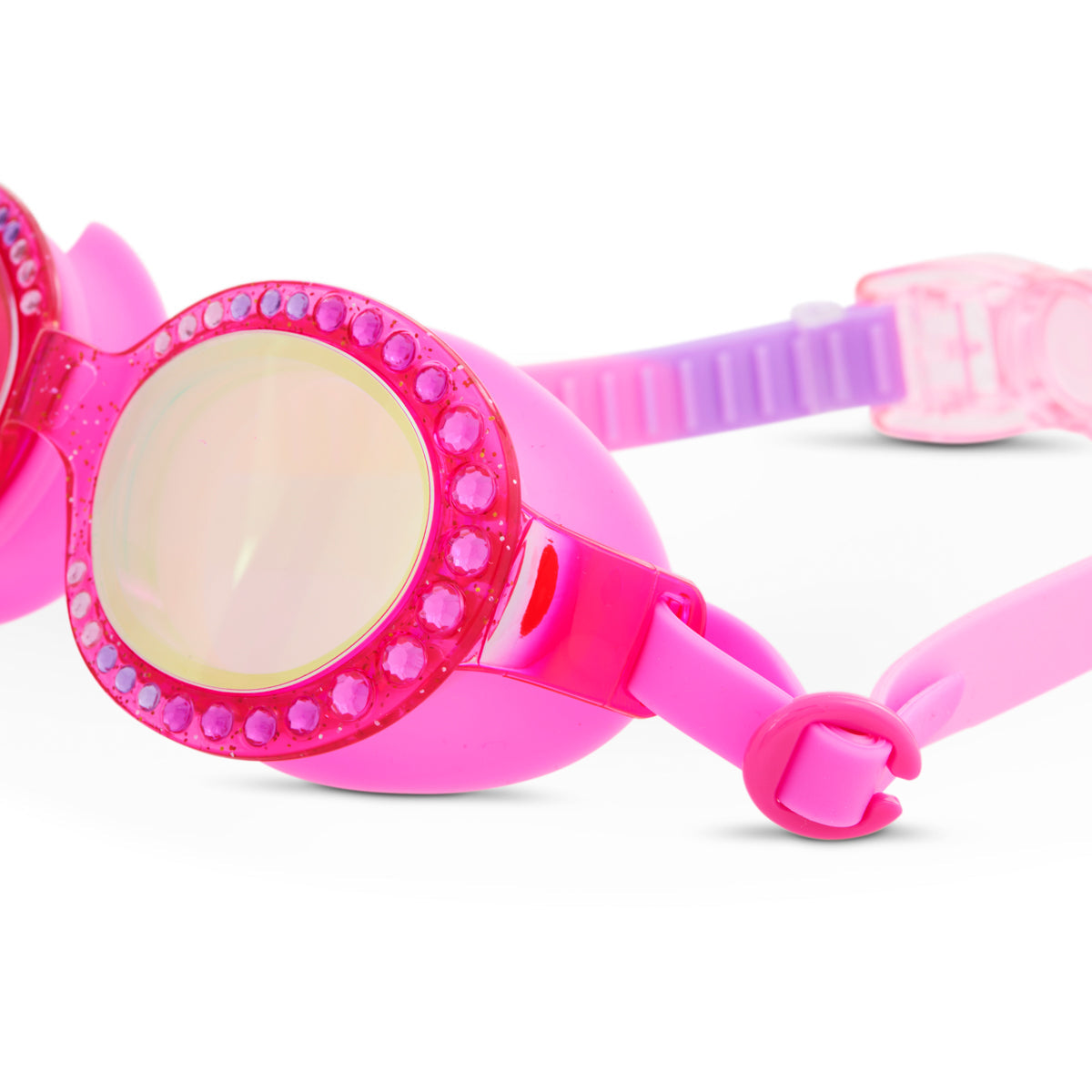 Pink Passion Sparkling Summer Girl Kids' Swim Goggles - HoneyBug