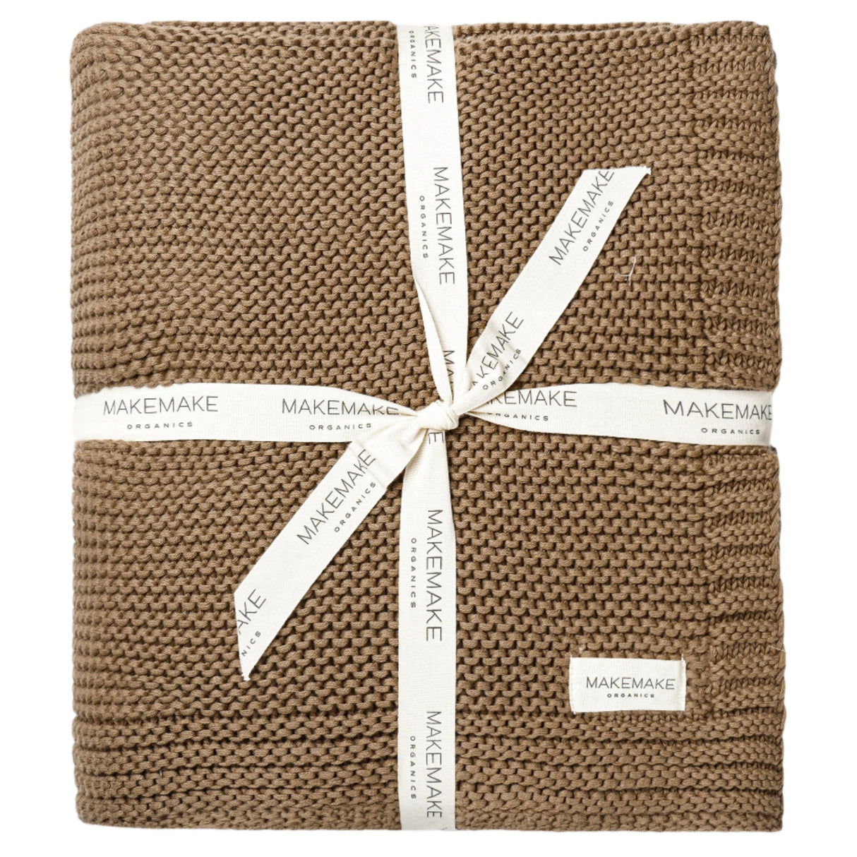 Chunky Knit Throw Blanket - Brown - HoneyBug