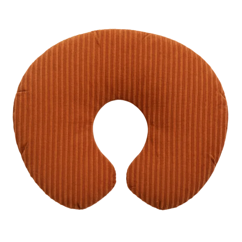 Rust Ribbed Nursing Pillow Cover