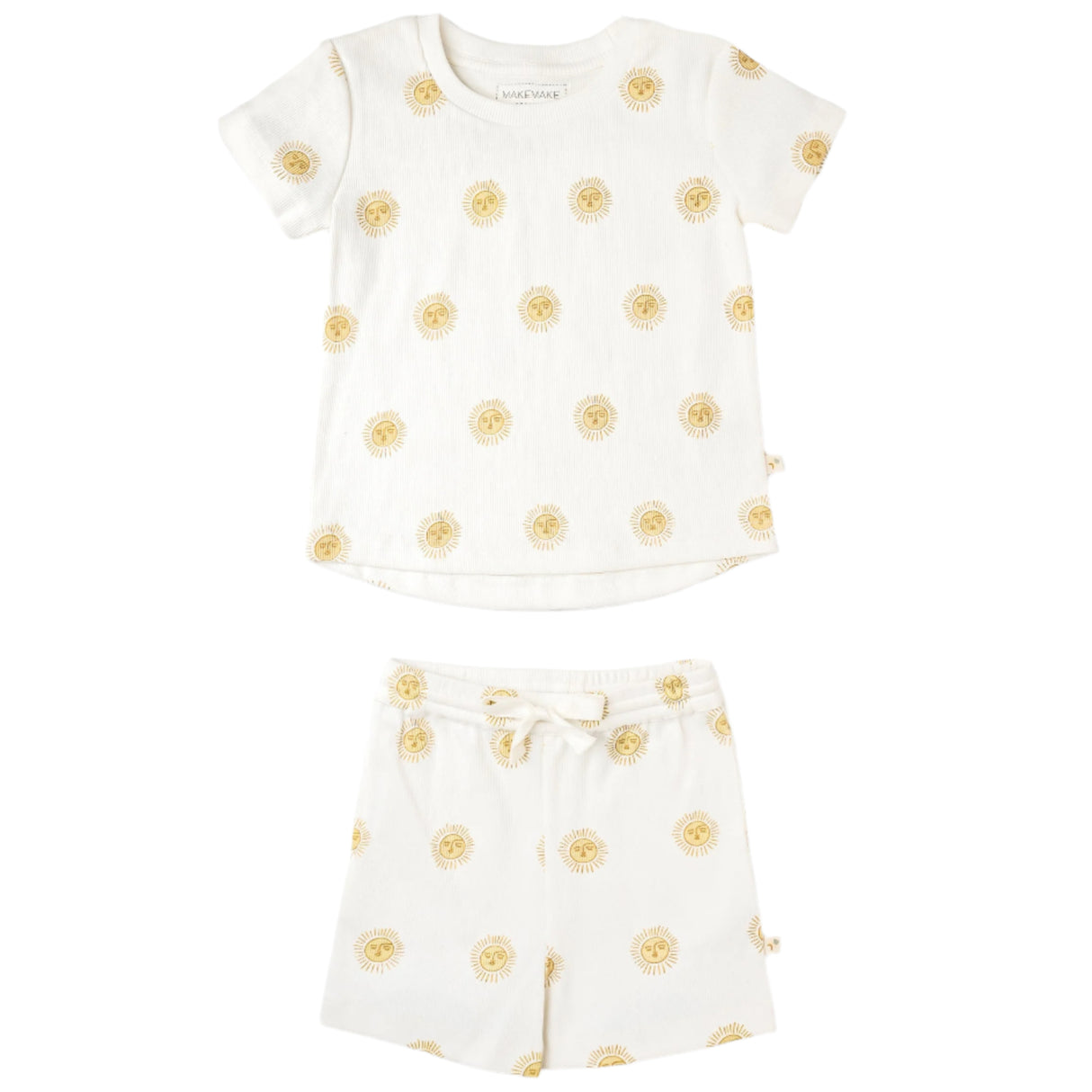 Organic Tee & Shorts Set - Summer Sun - HoneyBug