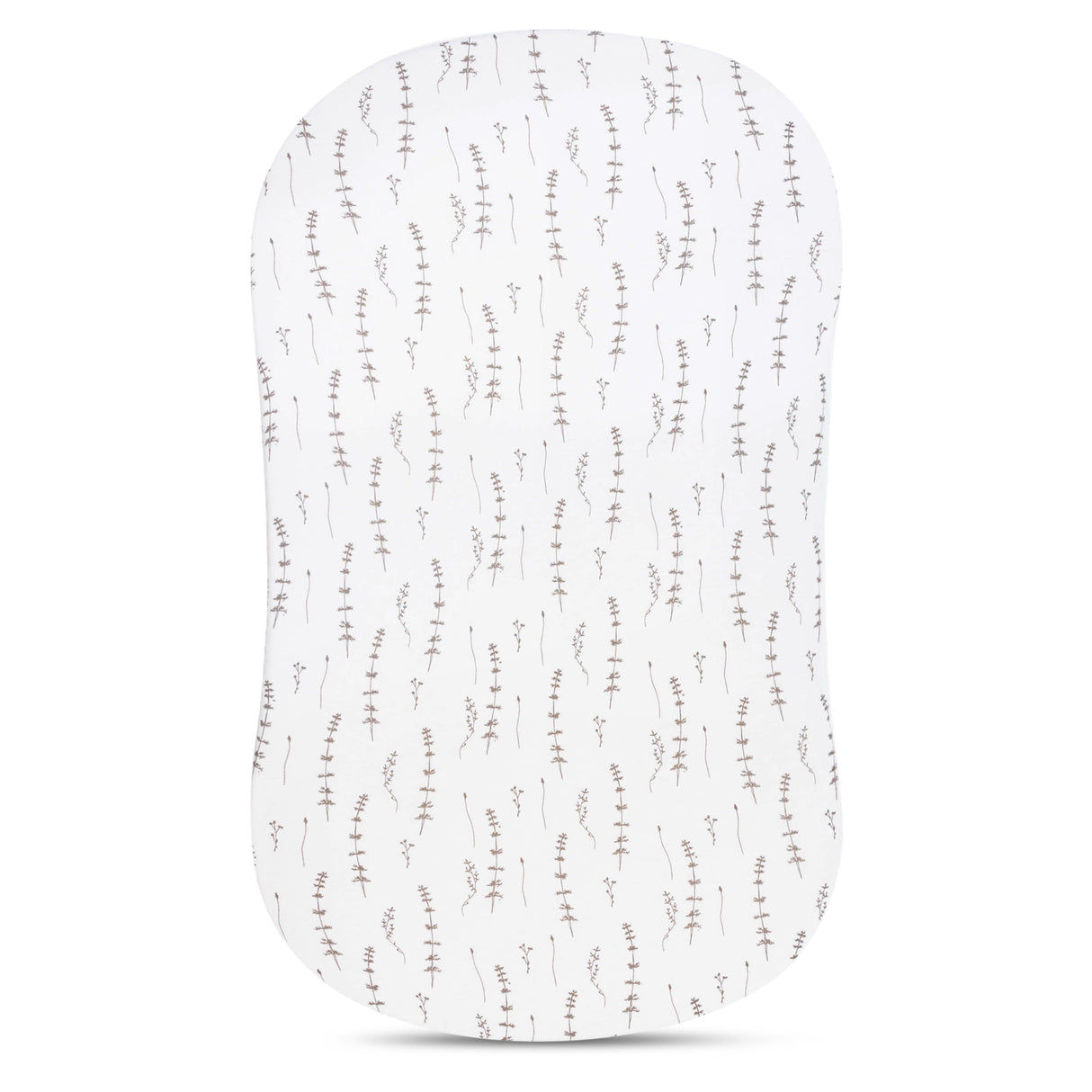 Bassinet Sheet Set - Forest Grey Leaf - HoneyBug