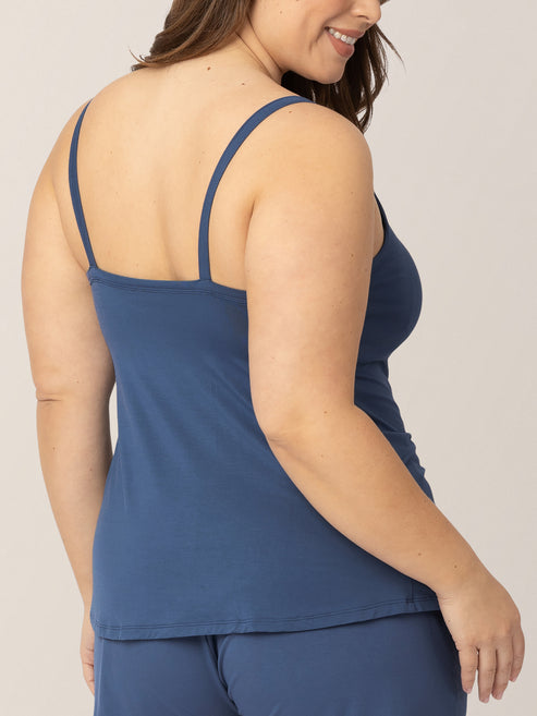 Bamboo Lounge Around Nursing & Maternity Tank | Slate Blue - HoneyBug