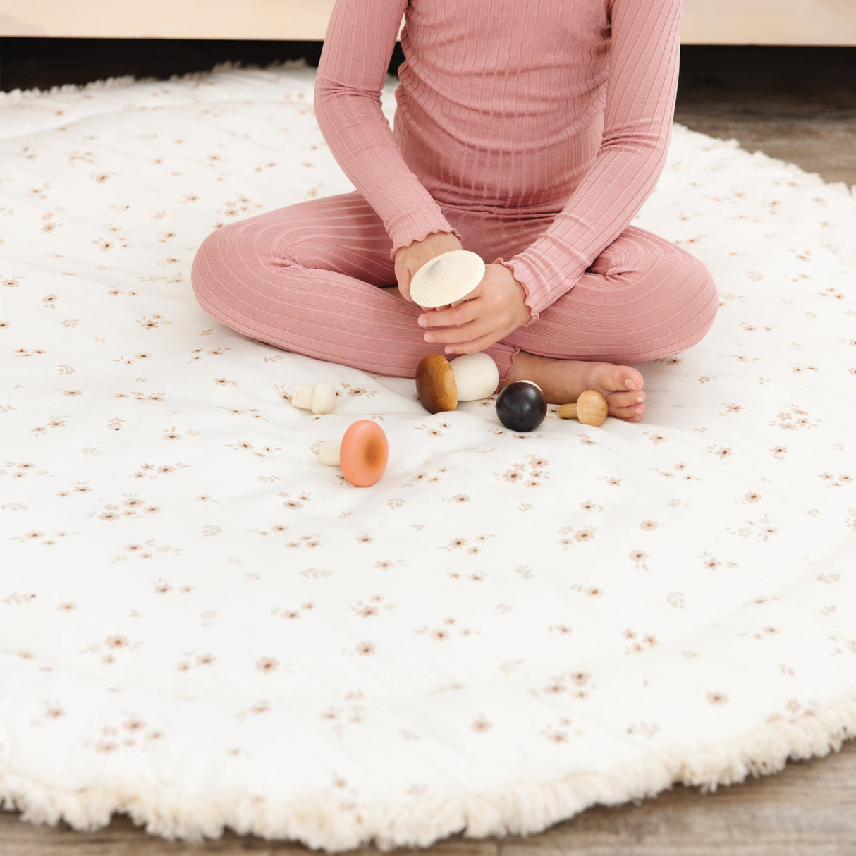 Organic Cotton Quilted Play Mat - Bloom