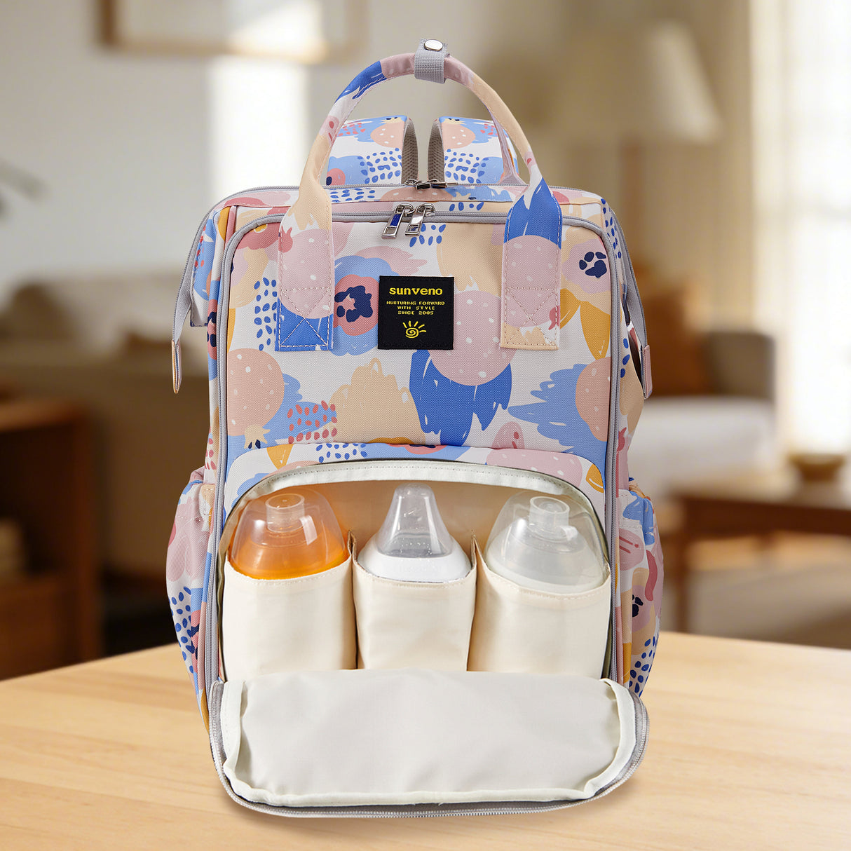 Open-Wide Diaper Backpack