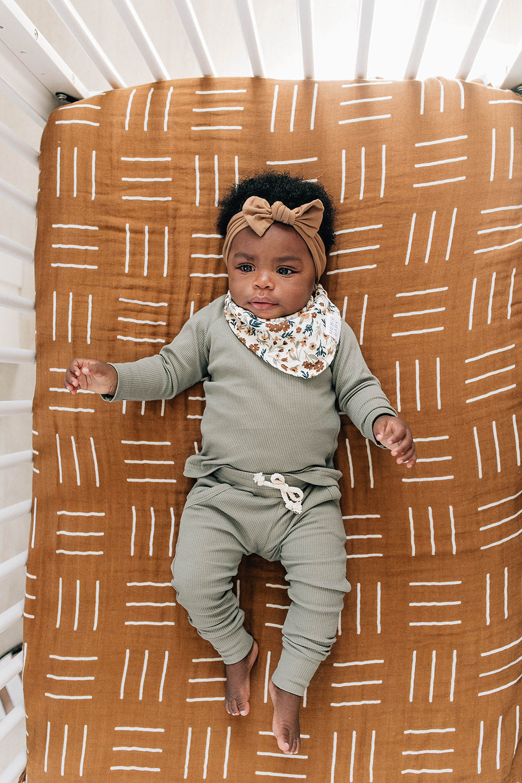 Harvest Floral Muslin Bib - HoneyBug