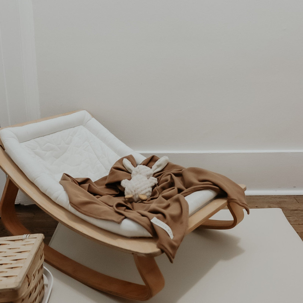 Caramel Waffle Knit Blanket