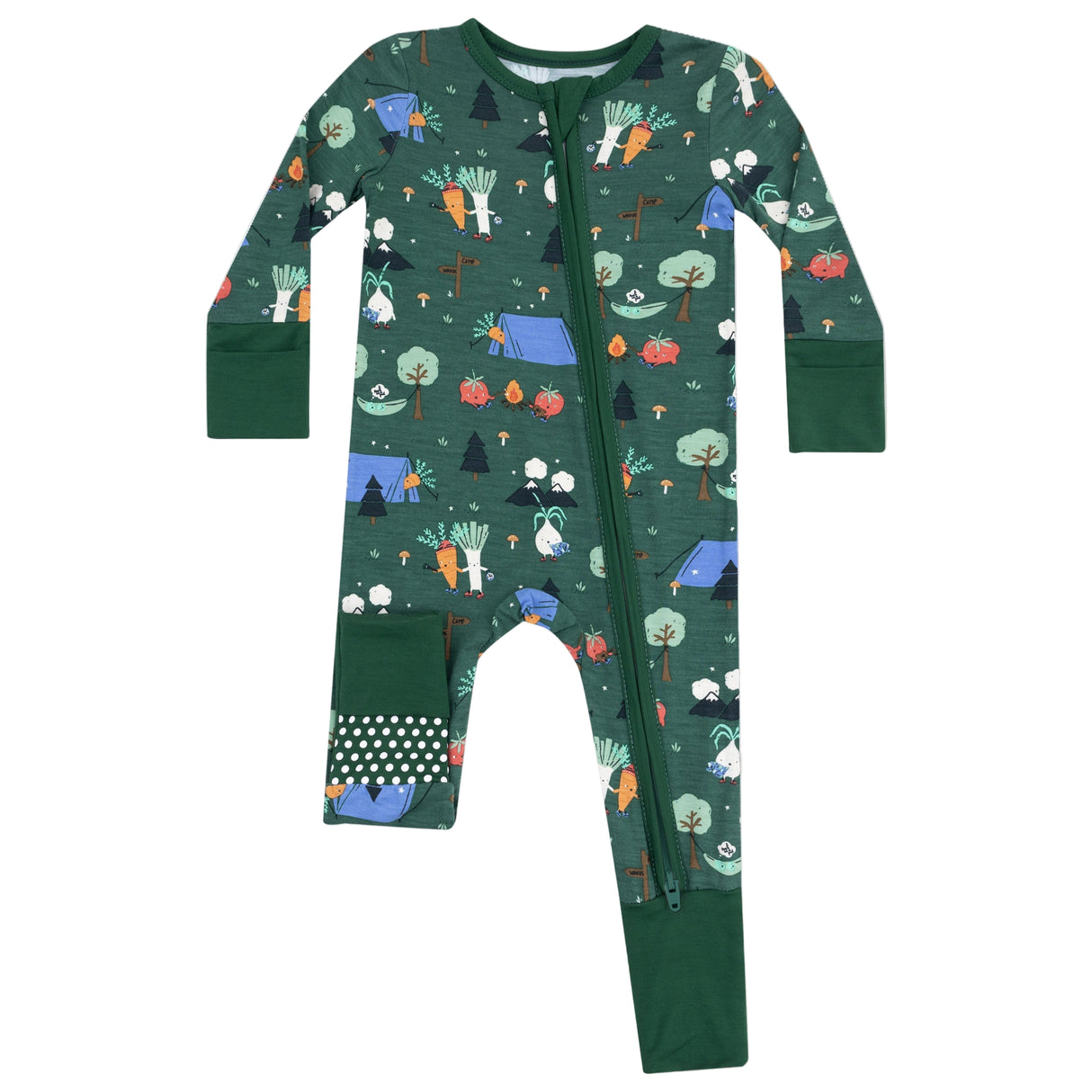 Convertible Romper - Camping Veggies - HoneyBug