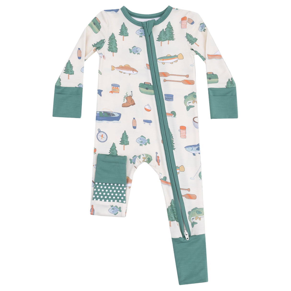 Convertible Romper - Fishing Things - HoneyBug