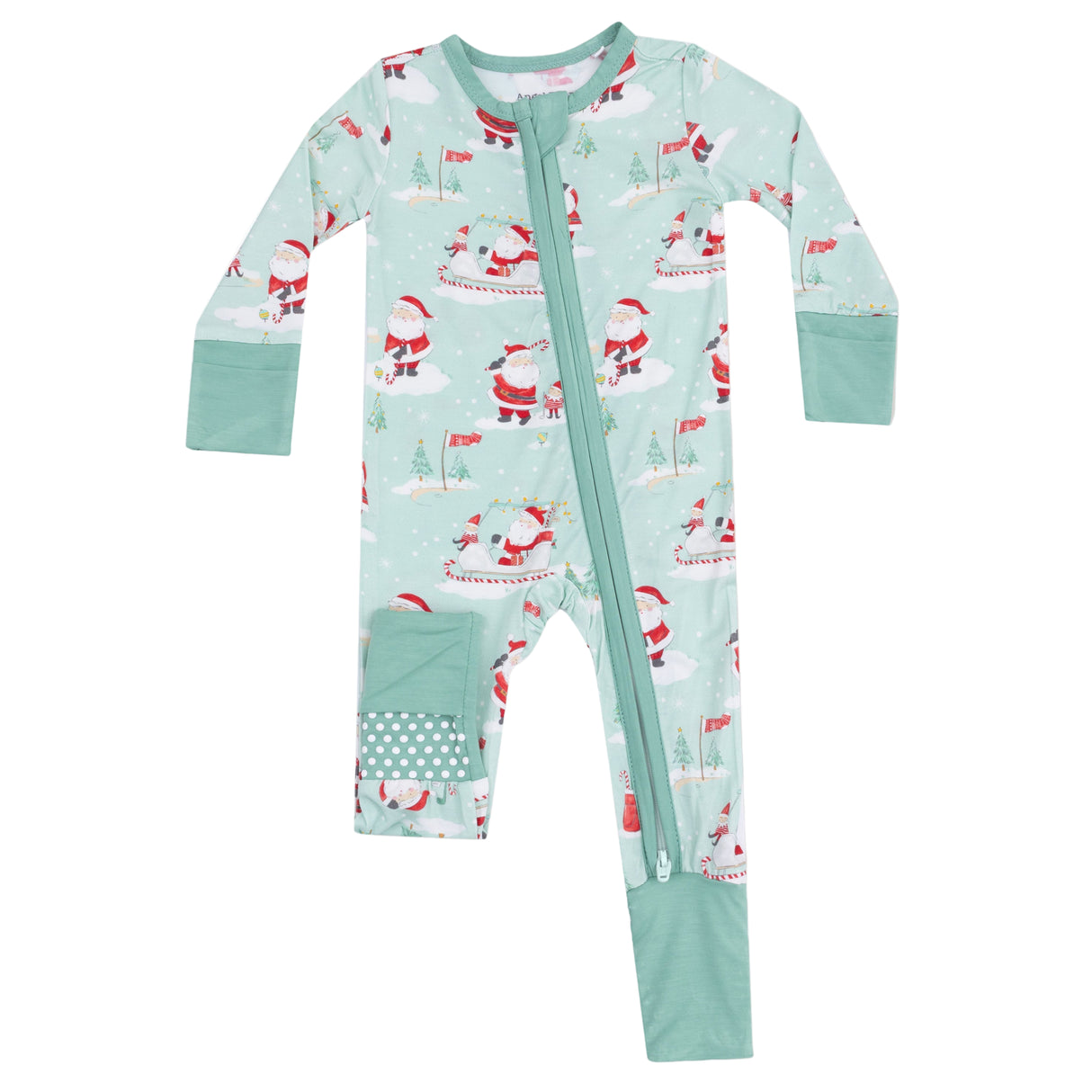 Convertible Romper - Golfing Santa and Elves - HoneyBug