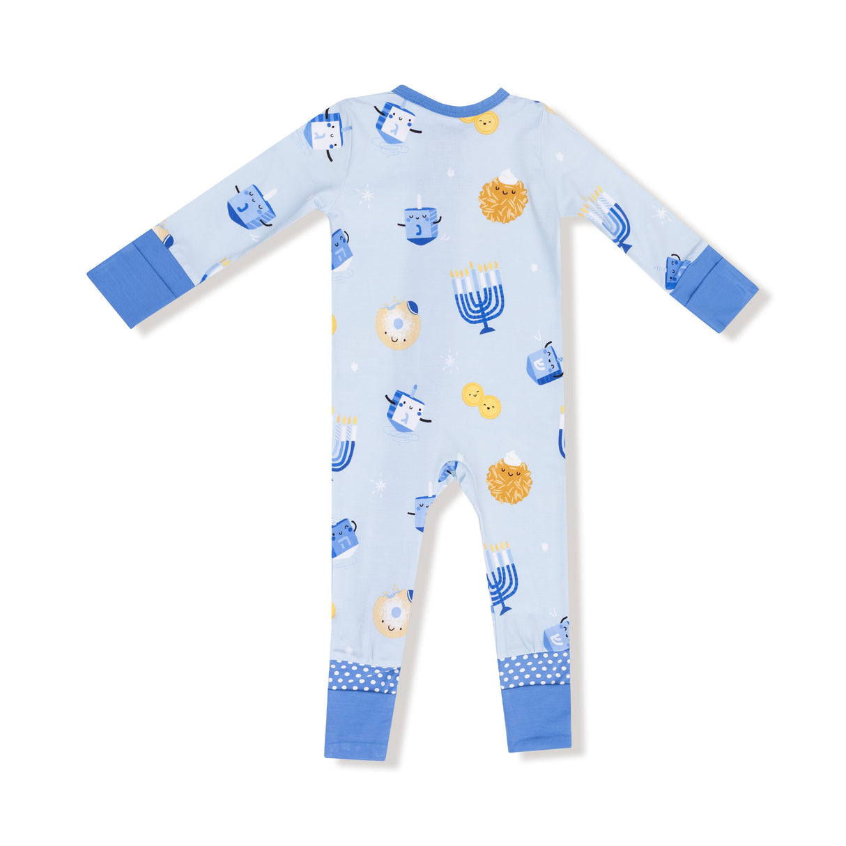 Convertible Romper - Hanukkah - Blue - HoneyBug