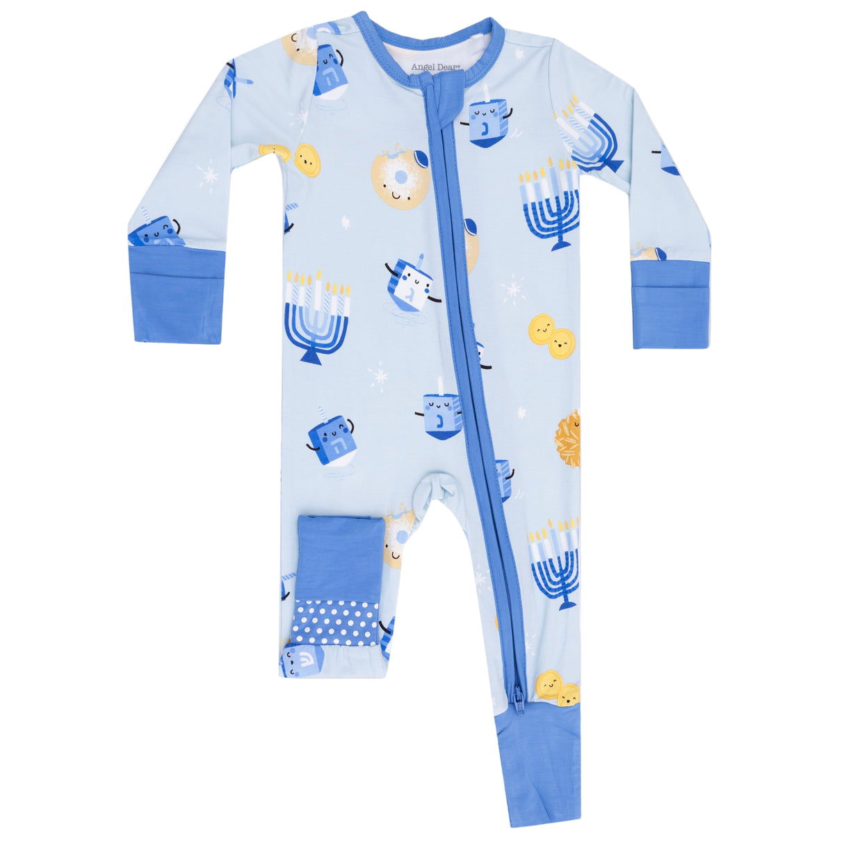 Convertible Romper - Hanukkah - Blue - HoneyBug