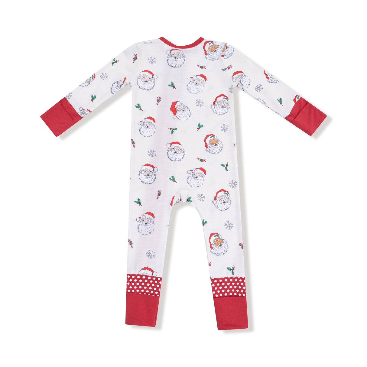 Convertible Romper - Vintage Santas - HoneyBug