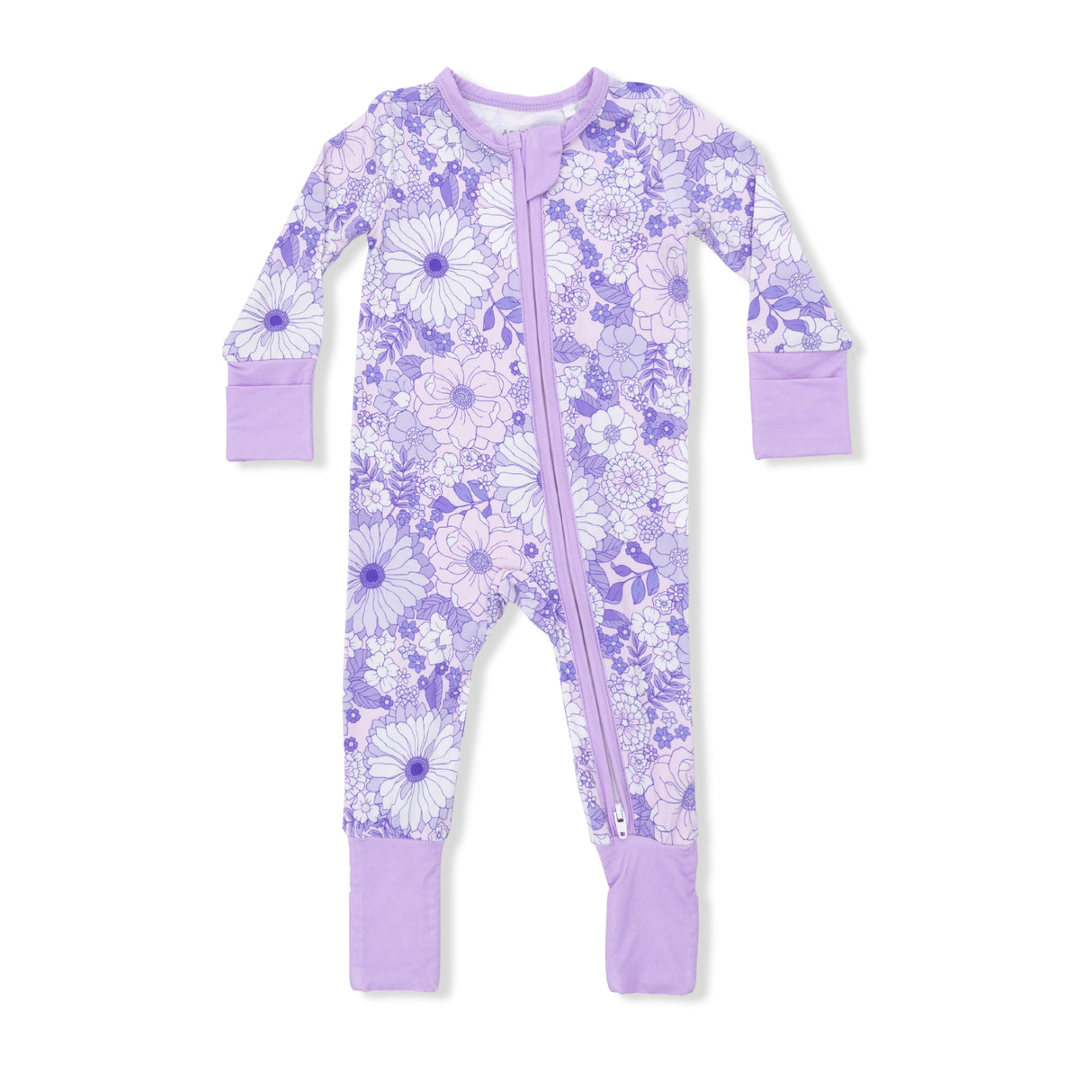 Lacy Lavender Floral - Convertible Romper