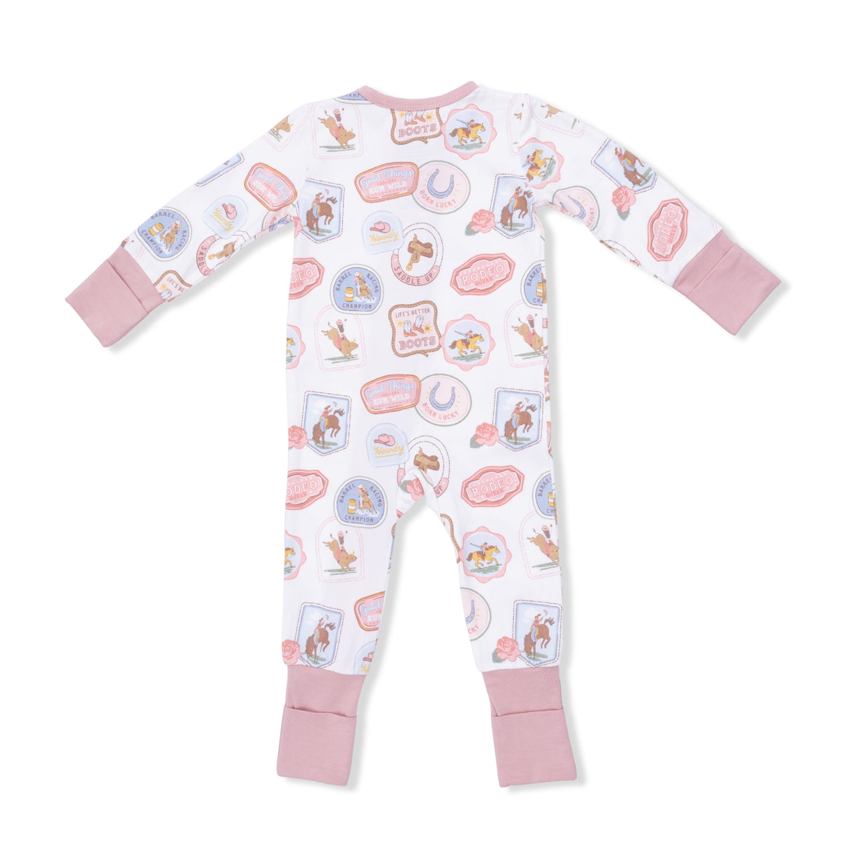 Rodeo Patches Pink - Convertible Romper