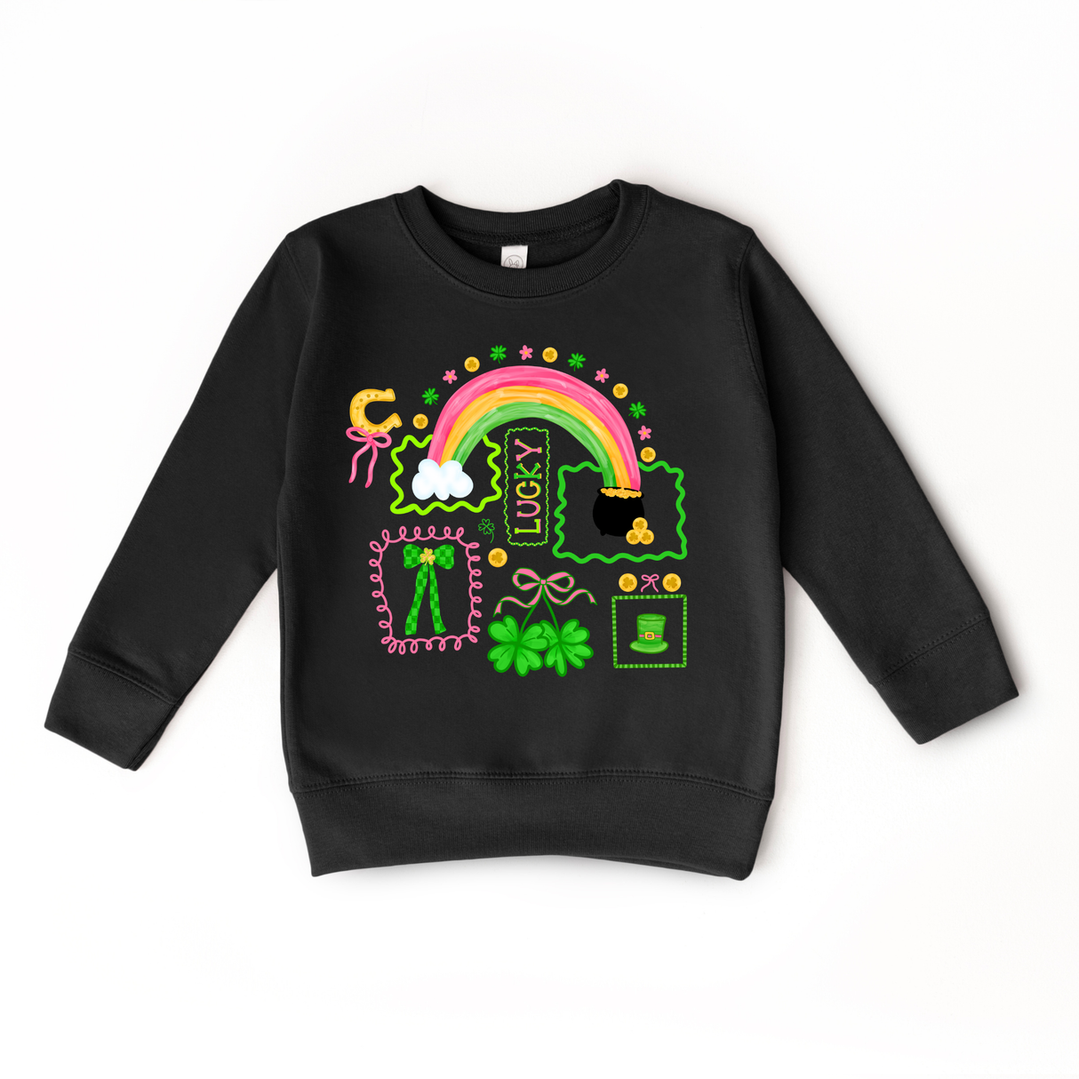 Lucky Doodles Rainbow Pot of Gold Sweatshirt