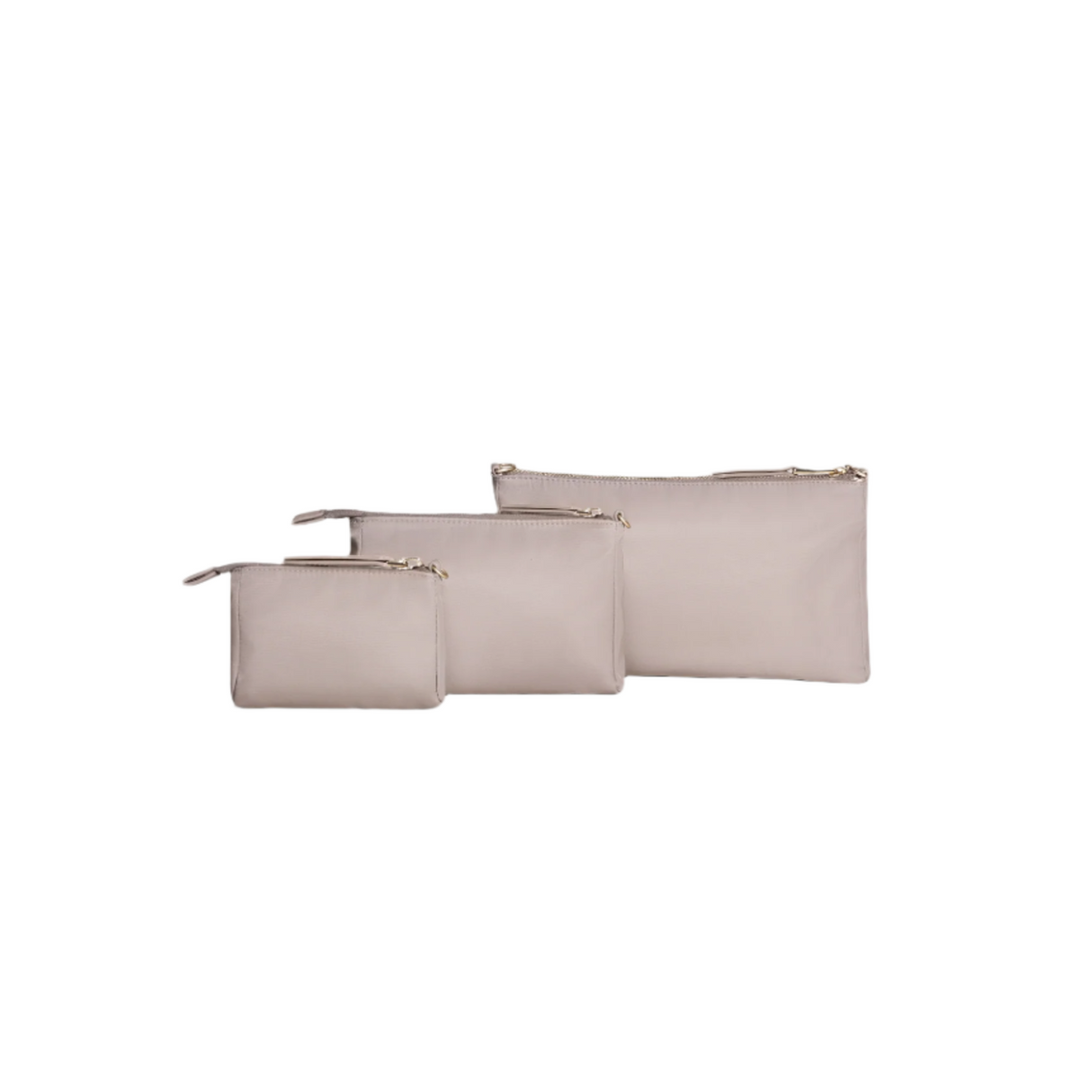 3-piece Pouch Set Taupe - HoneyBug