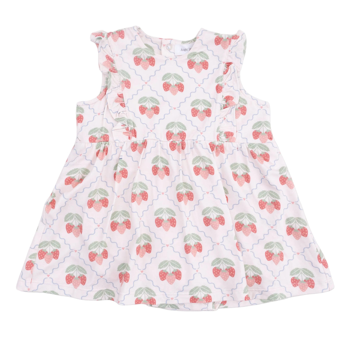 Sweet Strawberries - Ruffle Bodysuit Dress