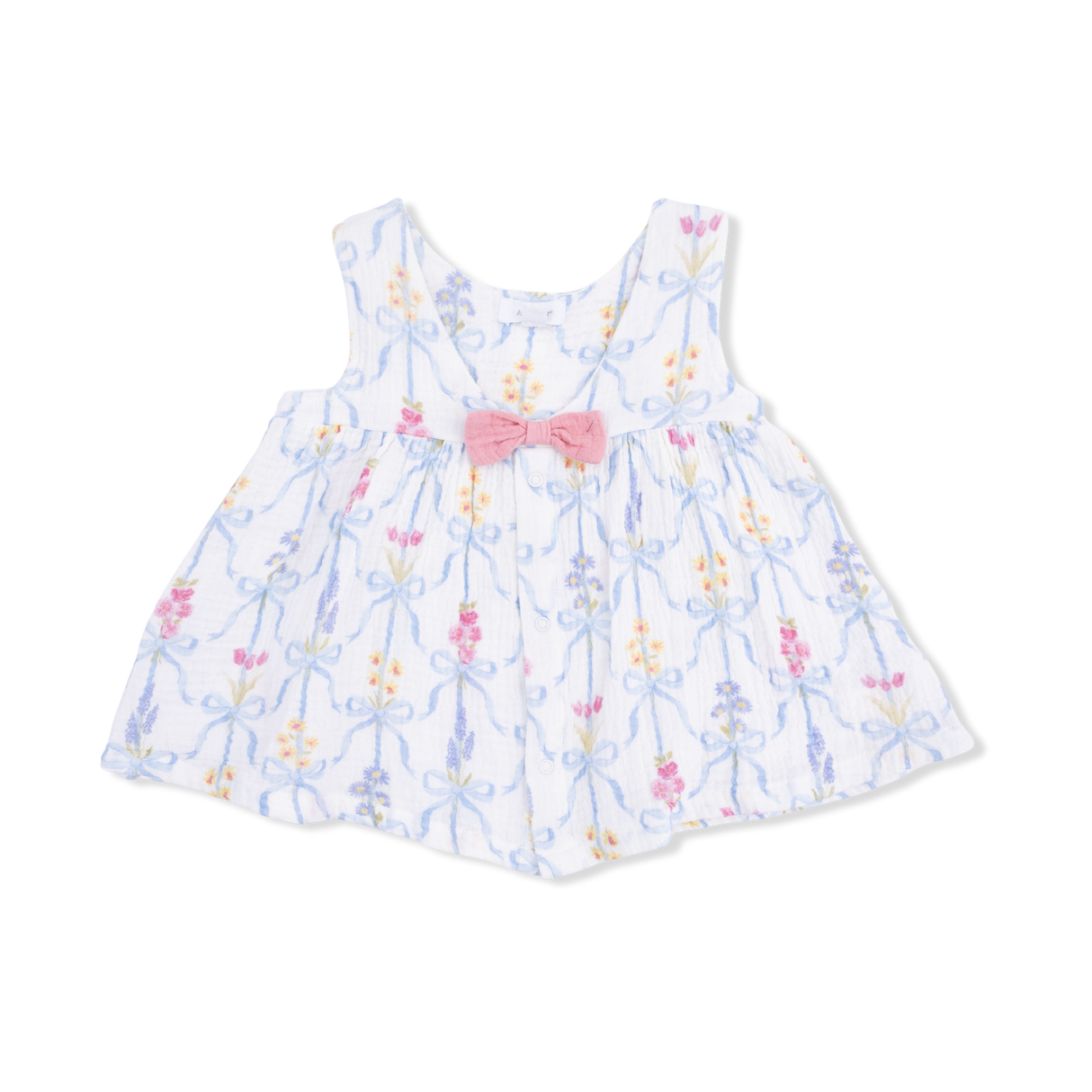 Ribbon Bouquets - Dress with Bow & Bloomer with Bow on Headband Set