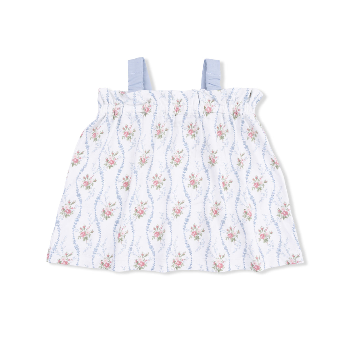 Heirloom Rose Stripe - Top with Bows and Ruffle Leg Bloomer