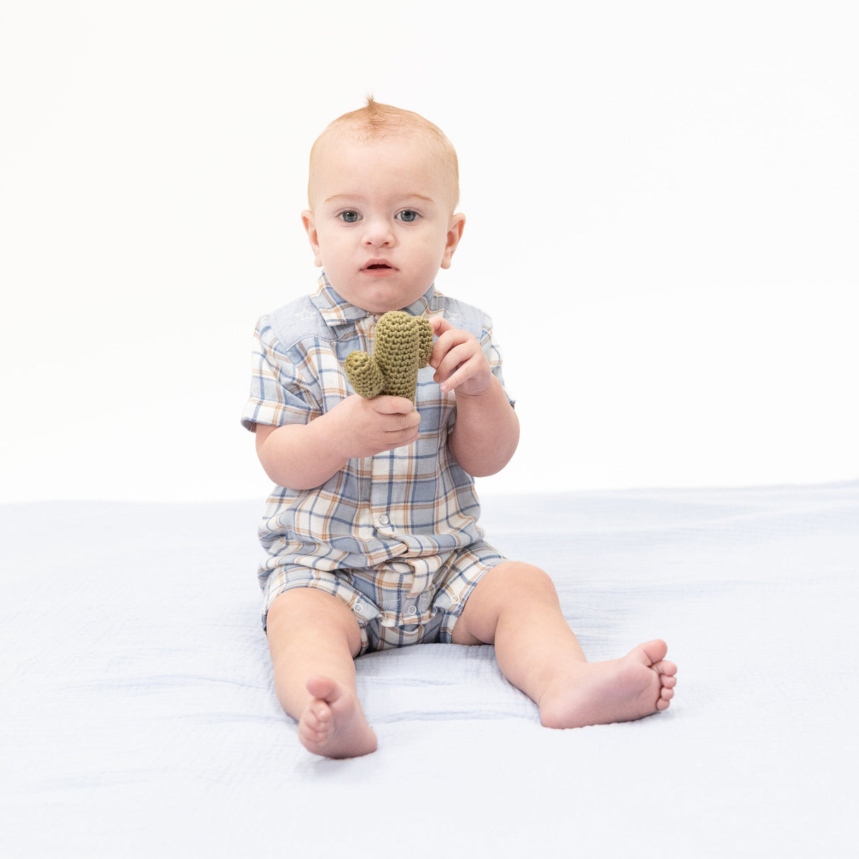 Western Boot Plaid - Western Pearl Snap Shortie