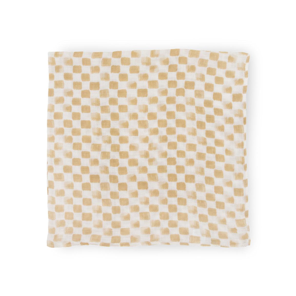 Cotton Muslin Swaddle Blanket - Adobe Checker - HoneyBug