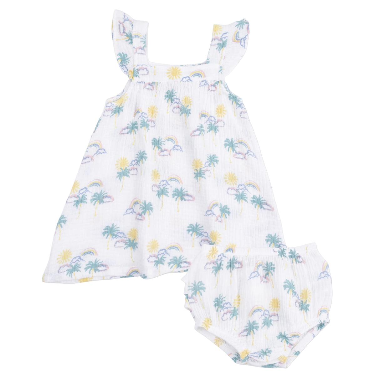 Palm Trees and Rainbows - Sundress and Bloomer