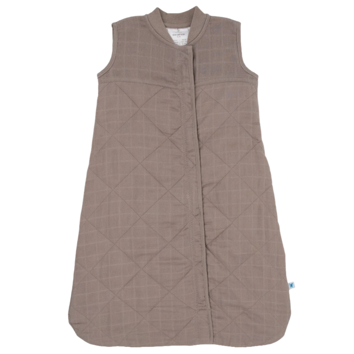 Cotton Muslin Quilted Sleep Bag - Mocha - HoneyBug