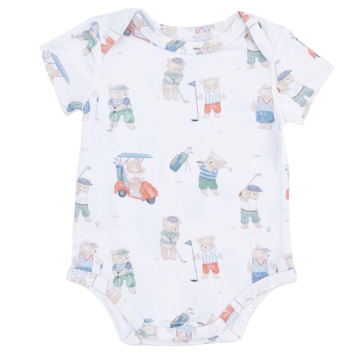 Golfing Teddy Bears - Short Sleeve Bodysuit