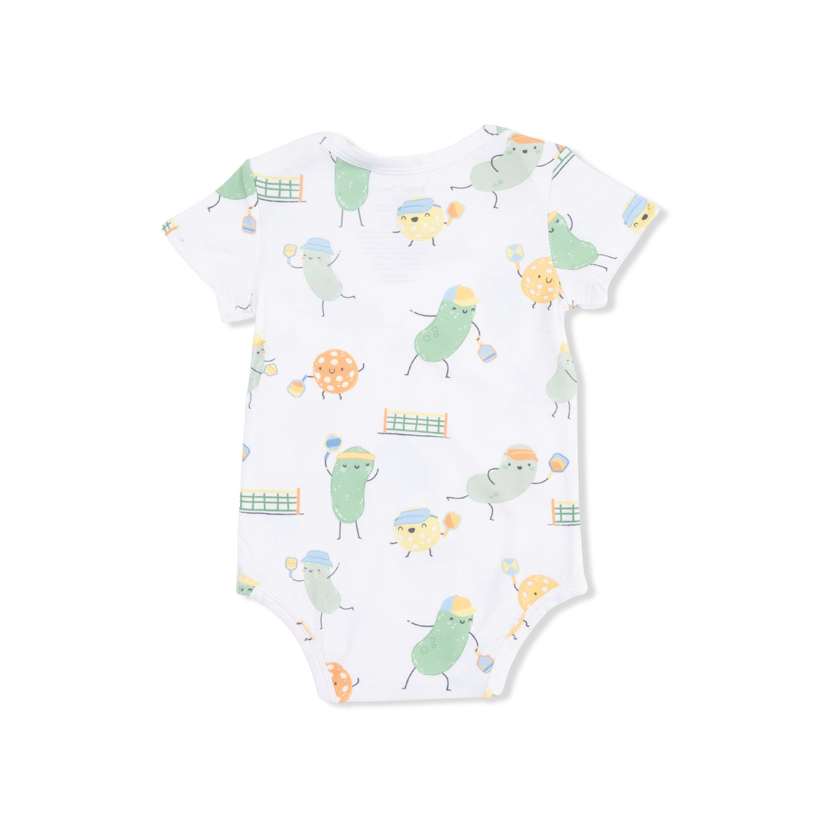 Pickles Playing Pickleball - Short Sleeve Bodysuit