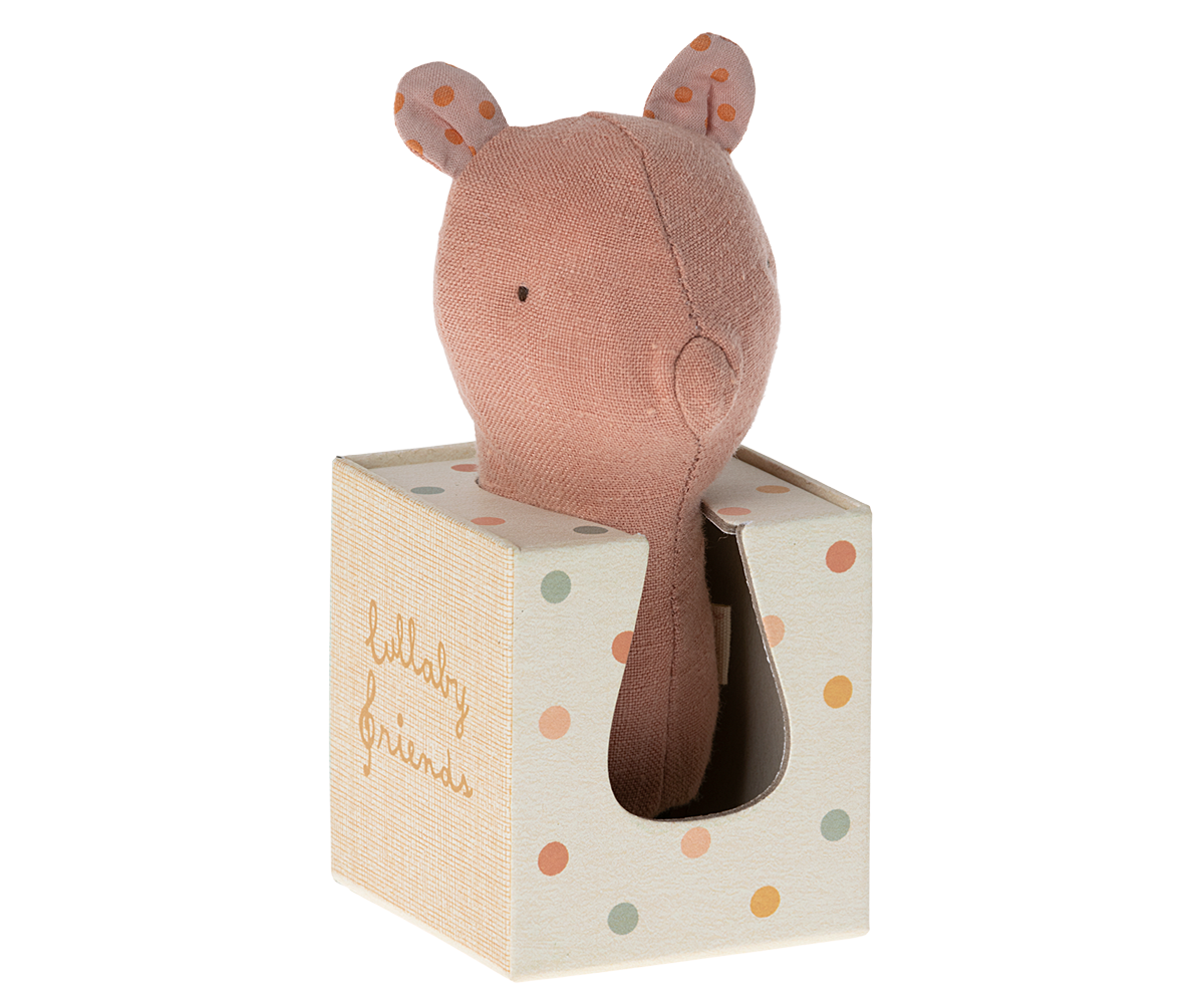 Lullaby Friends Rattle - Piggy - HoneyBug