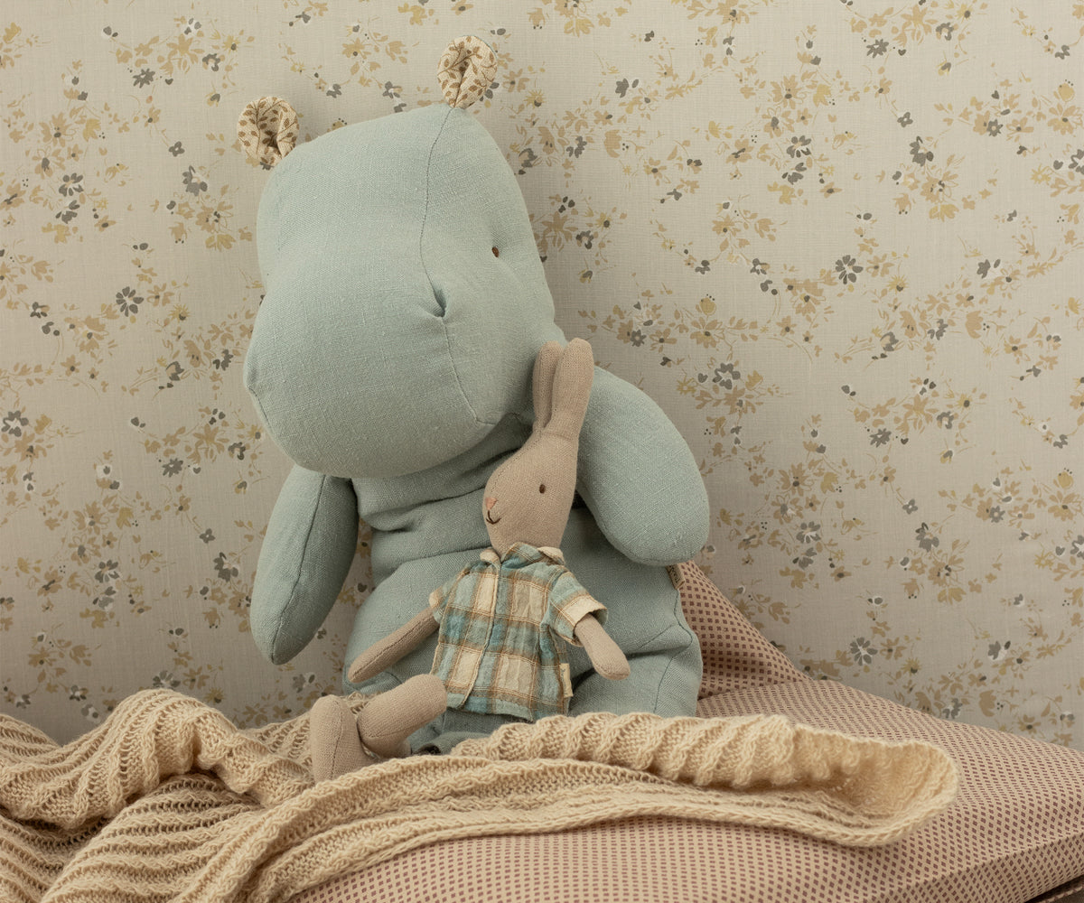 Hippo - Medium - Blue Grey - HoneyBug