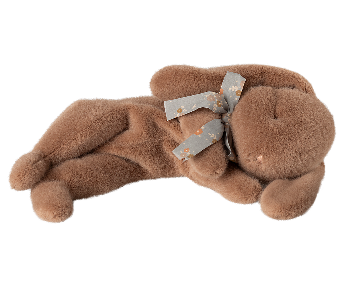 Sleeping Bunny Plush - Small - Soft Brown - HoneyBug