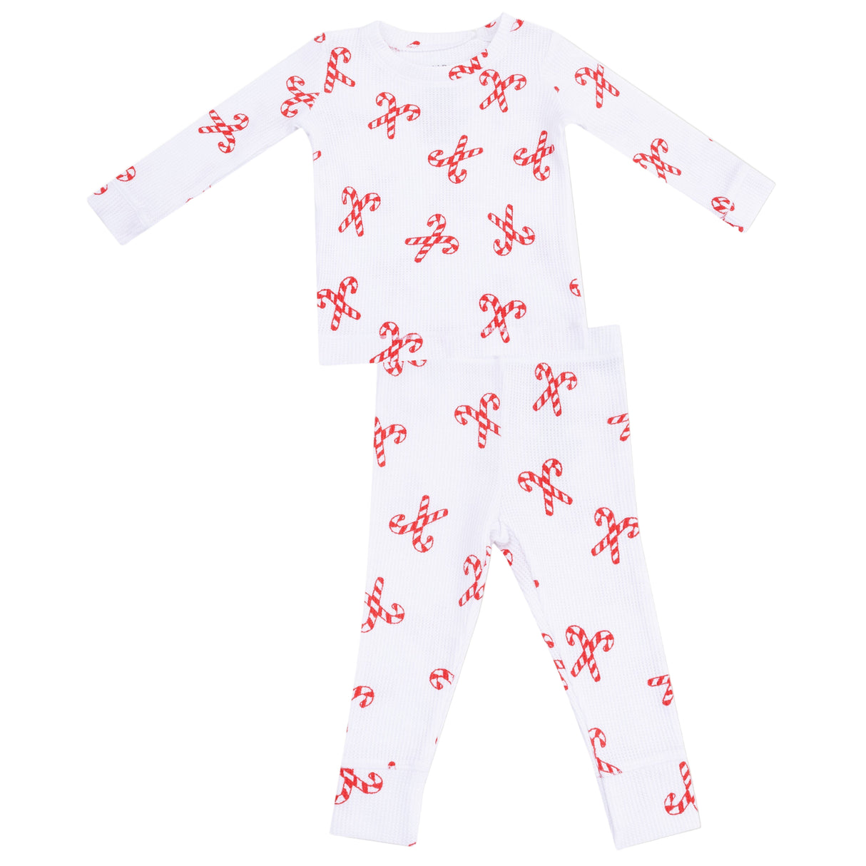 Long Sleeve Loungewear Set - Candy Canes - HoneyBug