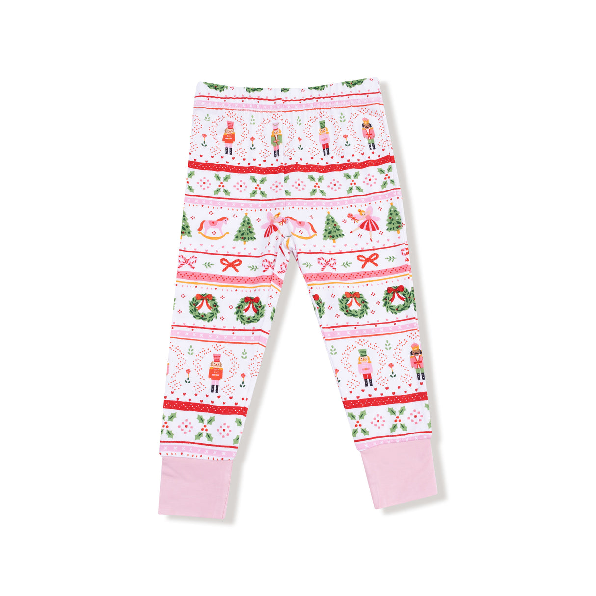 Long Sleeve Loungewear Set - Sugar Plum Fairy - Nutcracker Fair Isle - Pink - HoneyBug