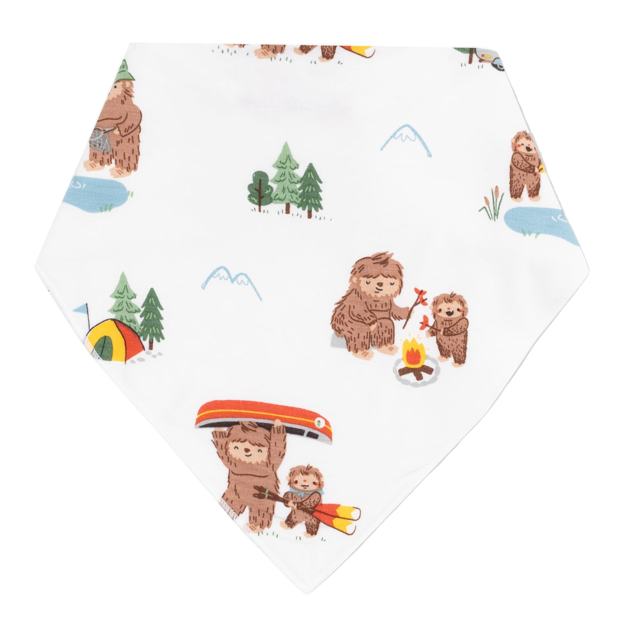 Bandana Bib - Bigfoot Camping - HoneyBug
