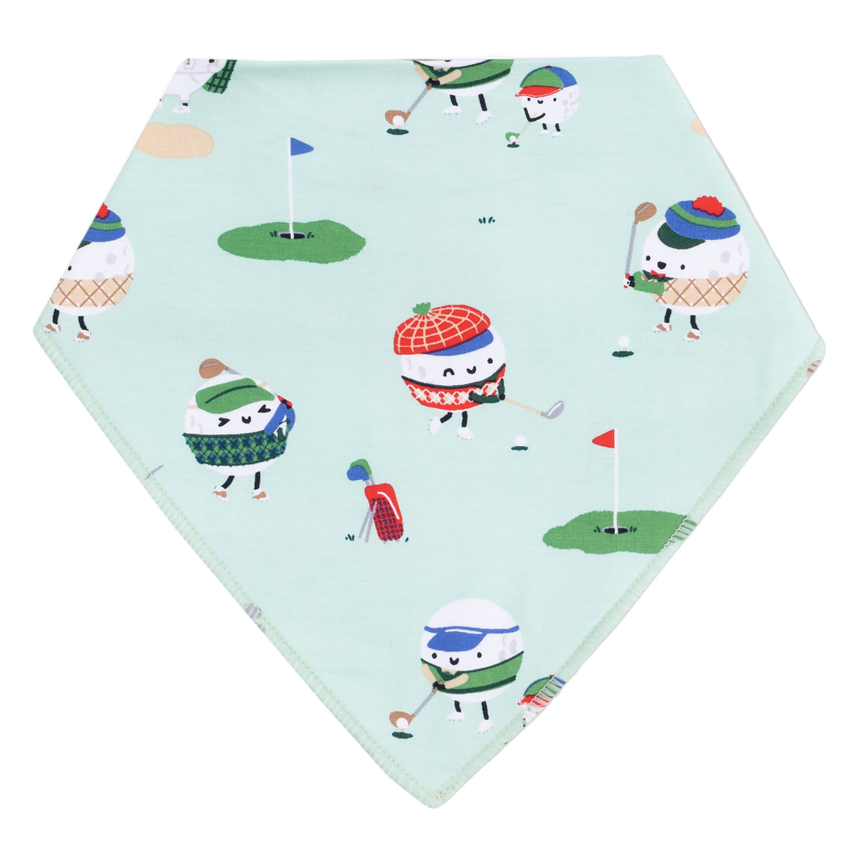 Bandana Bib - Golf Pros - Green - HoneyBug