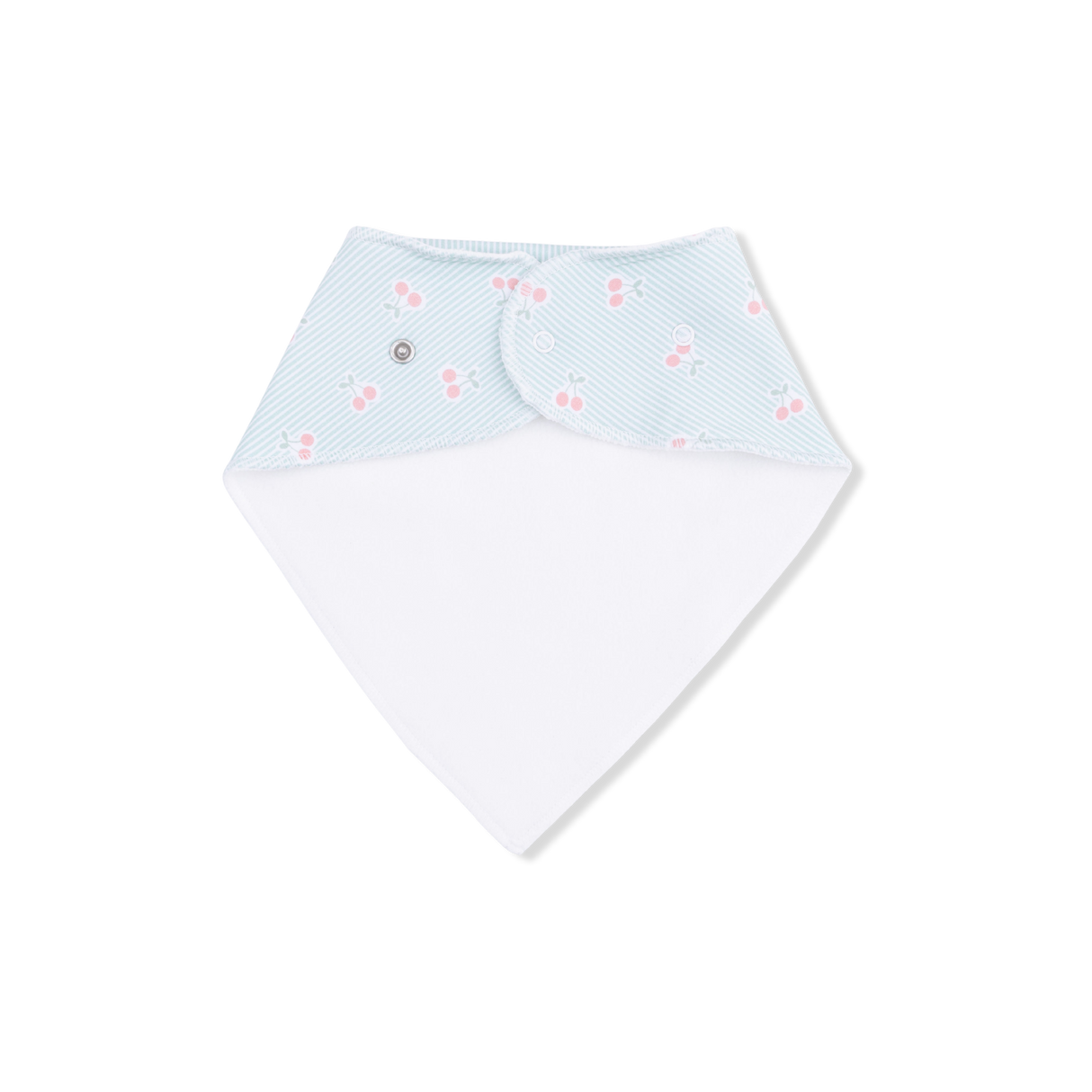 Tiny Cherry Stripe - Bandana Bib