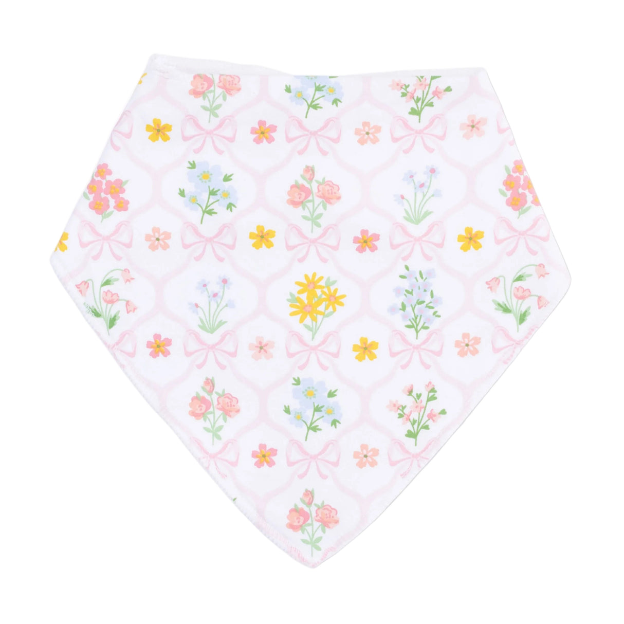 Spring Blooms Bow Trellis - Bandana Bib