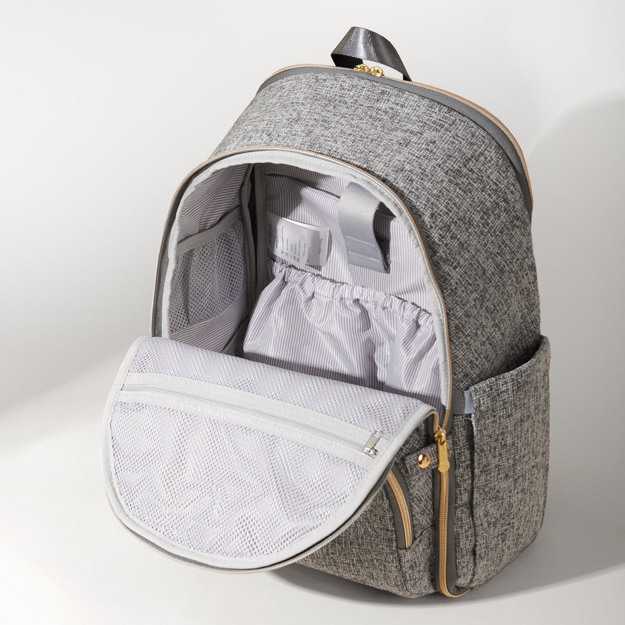 Convertible Tweed Diaper Backpack