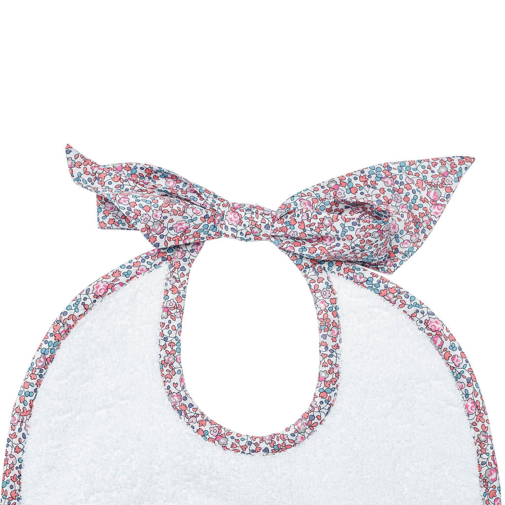 Newborn Bib | Liberty 'Eloise' Pink - HoneyBug