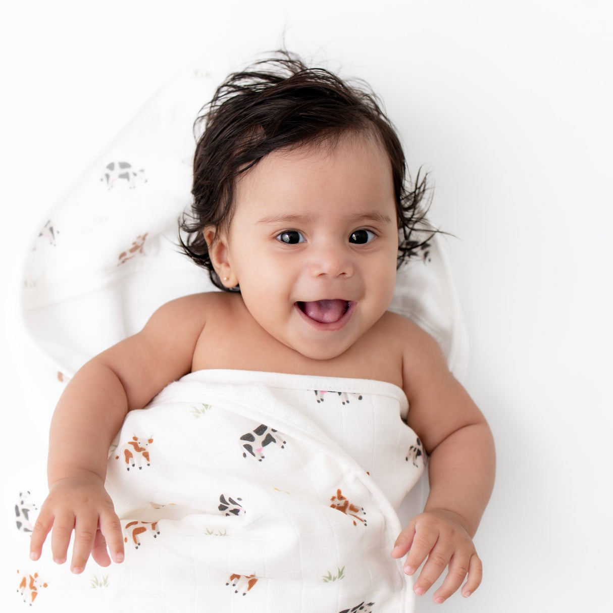 Cow Hooded Towel Set - HoneyBug