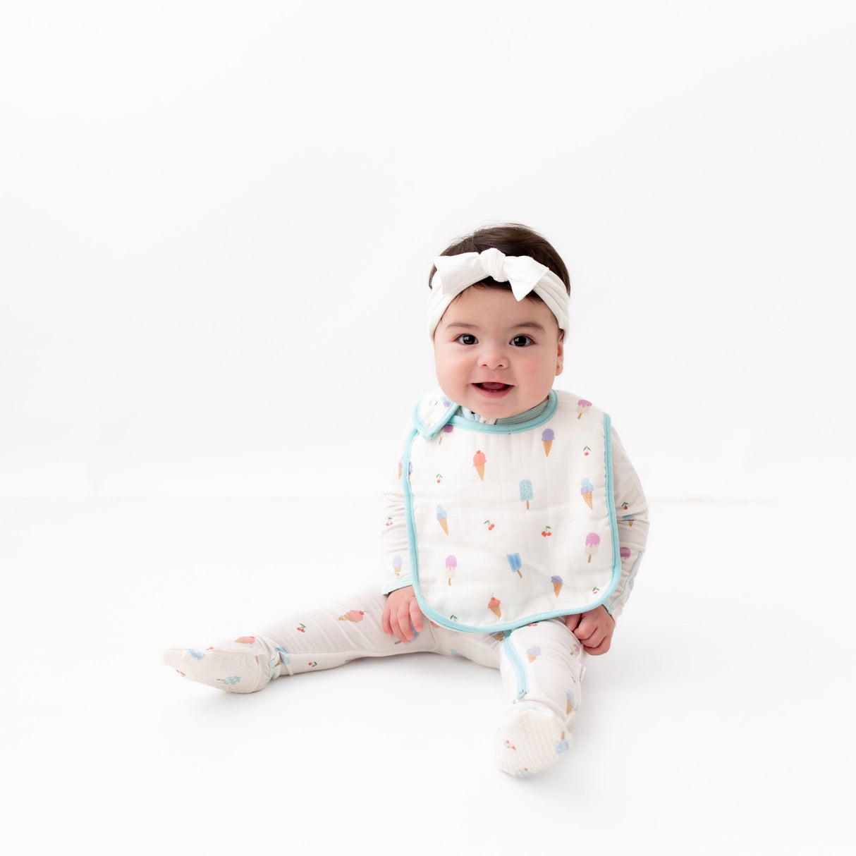 Ice Cream Bib Set - HoneyBug