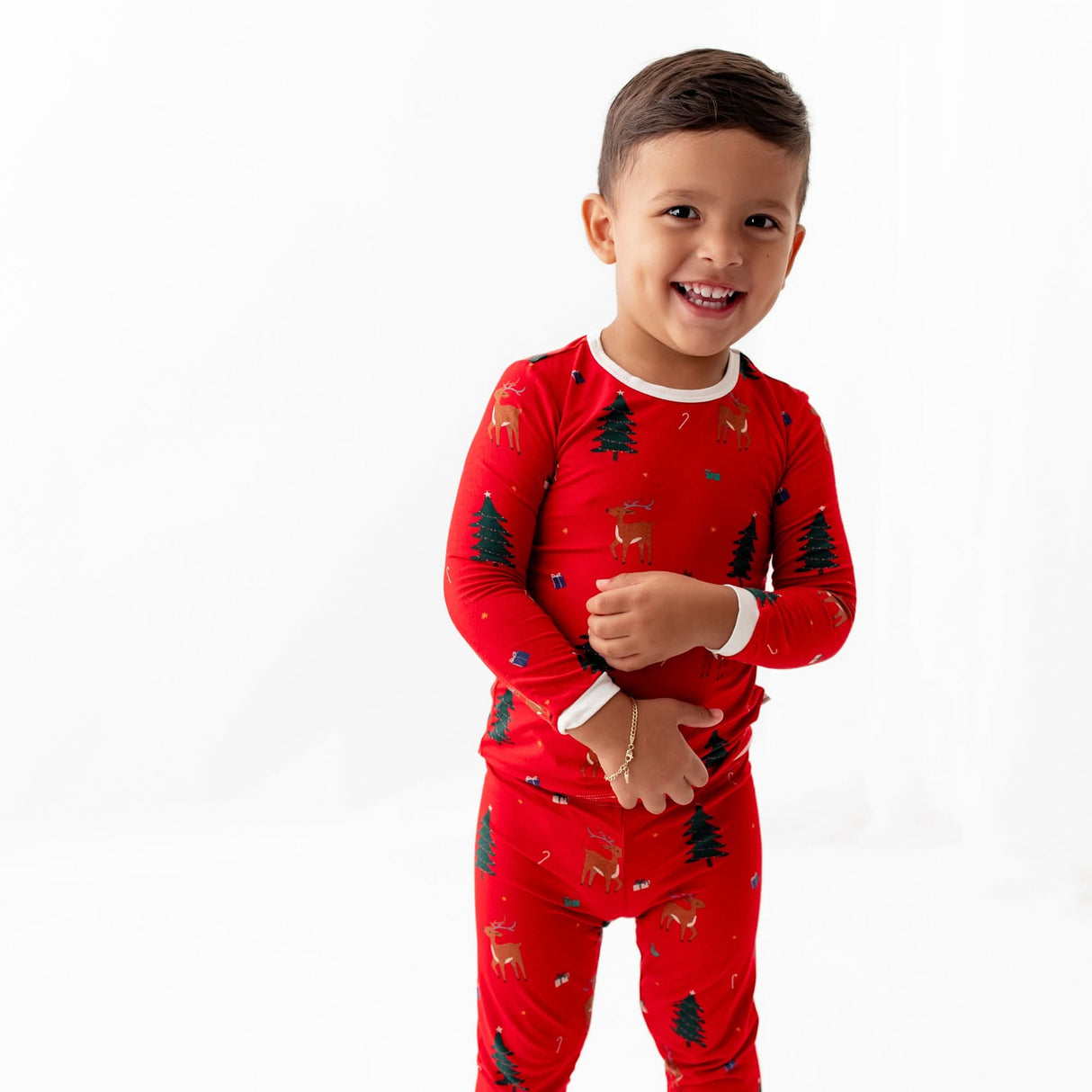 Reindeer Pajama Set - HoneyBug