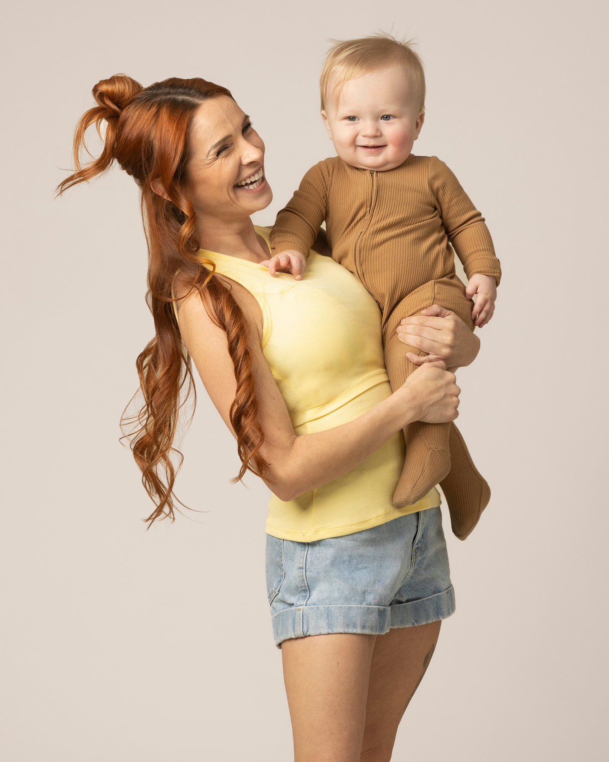 Ribbed Bamboo Racerback Nursing Tank | Butter Yellow - HoneyBug