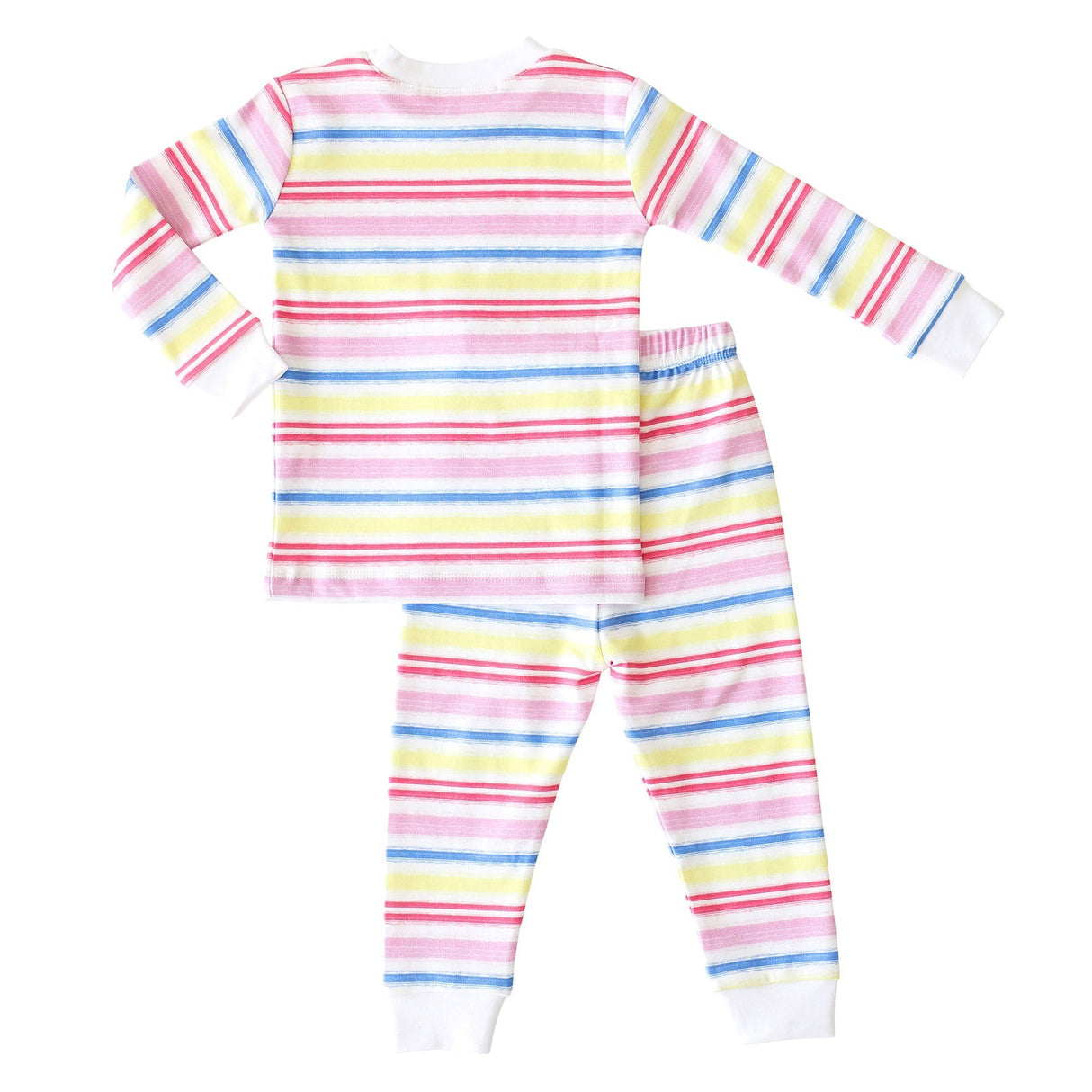 Rainbow Stripe 2-piece Pajama - HoneyBug