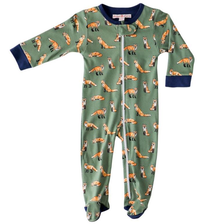 Green Fox Footie - HoneyBug